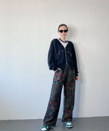 Ethnic Pattern Pants #250116